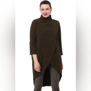 Joseph Ribkoff Textured Tunic Dark Green